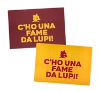 AS Roma Set Tovagliette Americane "C ho una fame da lupi"