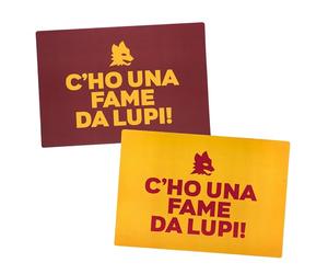 AS Roma Set Tovagliette Americane "C ho una fame da lupi"