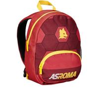 AS Roma Seven Zaino Asilo Small, A.S. ROMA Calcio, Nero Bianco - Tasche Laterali Porta Borraccia, Tasca Frontale, Zainetto Asilo Bambino - Zaino Scuola Kid