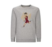 AS Roma SWEA-GDY01KD Girocollo, Grigio, 12 Anni