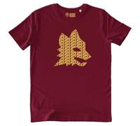 AS Roma T-Shirt Lupetto Stampato, Adulto, Rossa, S
