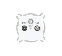 AS RTV-SAT-SAT presa antenna bianca GPA-G2S/m/00