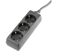 AS Schwabe 11332 Multipresa Nero Schuko 1 pz.