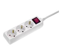 AS Schwabe 11361 Multipresa con interruttore Bianco Schuko 1 pz.