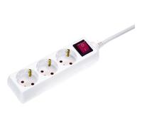 As schwabe 11371 multipresa con interruttore bianco schuko