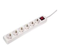 As schwabe 11501 multipresa con interruttore bianco schuko