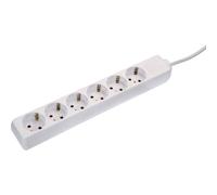 As schwabe 11631 multipresa senza interruttore bianco schuko