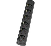 AS Schwabe 11712 Multipresa Nero senza connettore 1 pz.