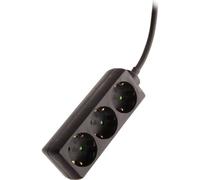 AS Schwabe 13912 Multipresa Nero Schuko 1 pz.