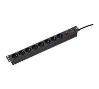 as-Schwabe 19 Zoll RACK 8-fach Steckdosenleiste fu NUOVO
