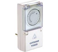 AS Schwabe 24031 Timer a spina analogico analogico Giornaliero 3500 W IP44