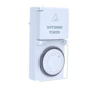 AS Schwabe 24031 Timer a spina analogico analogico Giornaliero 3500 W IP44