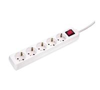 As schwabe 35011 multipresa con interruttore bianco schuko