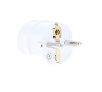 AS - Schwabe 45031 spina centrale con contatto di protezione, bianco, 230 V