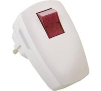 AS Schwabe 45034 Spina di sicurezza Plastica con interruttore 230 V Bianco IP2