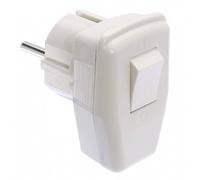 AS Schwabe 45035 Spina angolata di sicurezza Plastica con interruttore 230 V