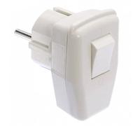 AS Schwabe 45035 Spina angolata di sicurezza Plastica con interruttore 230 V B