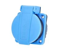 as - Schwabe, 45085, Scatola di montaggio antiurto con sportellino IP54, 230V, blu
