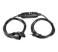 AS Schwabe 45222 Prolunga con protezione personale PRCD 230 V Nero IP44