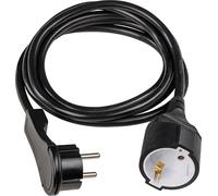 as - Schwabe 50212 - Prolunga in PVC, 2 m, 230 V, 2 m, colore: Nero