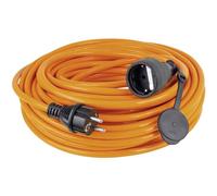 as - Schwabe 59110 - Cavo di prolunga per cantieri, 10 m, H07BQ-F 3G1,5, IP44, colore: Arancione