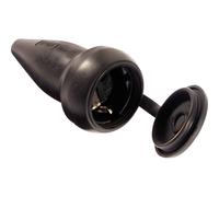 AS Schwabe 60417 Presa di sicurezza Gomma piena 230 V Nero IP44