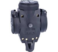 AS Schwabe 60455 Connettore a 3 vie Gomma piena 230 V Nero IP44