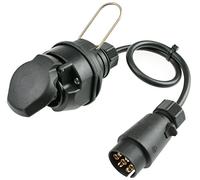 as - Schwabe 60468 - Cavo di prolunga per rimorchio Auto, 60468 per Presa a 13 Poli su Spina a 7 Poli, Colore: Nero