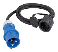 as - Schwabe 60488 Cavo adattatore 230V / 16A / 3 poli, 1,5 m, H07RN-F 3G2,5, IP44, da esterni