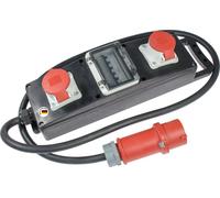 AS Schwabe 60806 Nastro di distribuzione in gomma piena S 10 32 A 32 A 1 spina CEE 32 A, 5 poli 400 V IP44 (60806)
