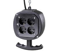 AS Schwabe Multipresa 60971 – Distributore da appendere ES1 IP20 per interni 8 scomparti Nero