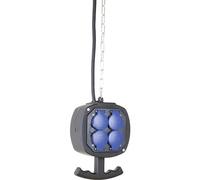 AS Schwabe 60973 8 scomparti Multipresa Nero