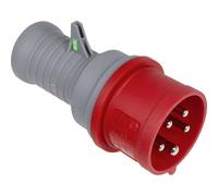 as - Schwabe Connettore e spina di prova a campo rotante 400 V, 16 A, 5 poli - Tester di corrente pesante - Trifase per prese CEE - Tester CEE - Adatto per commercio, cantiere, esterno - IP44