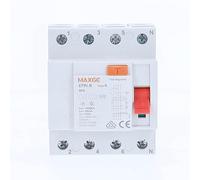 as - Schwabe 61880 - Interruttore di protezione FI, sensibile alla corrente continua, tipo B, 40A, 30mA, 3 poli, 4TE, ritardato, RCD RCCB per cantieri e industriali, 61880