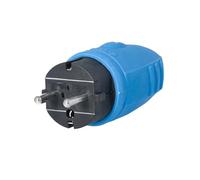 as - Schwabe 62403 - Presa di gomma senza cavo, IP 44 per esterni, blu, 62401
