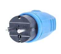 as - Schwabe 62403 - Presa di gomma senza cavo, IP 44 per esterni, blu, 62401