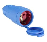 AS Schwabe 62411 Presa di sicurezza Gomma 230 V Blu IP44
