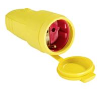 AS Schwabe 62413 Presa di sicurezza Gomma 230 V Giallo IP44