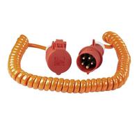 AS Schwabe 70416 Alimentazione Prolunga 16 A Arancione, Rosso 5.00 m H07BQ-F 5