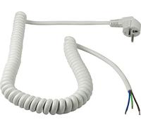 as - Schwabe 70423 as-Schwabe70423-Cavo a spirale, colore: Bianco, bis 2,5m ausziehbar