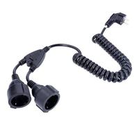 AS Schwabe 70433 Cavo a spirale 2 m / 4 m Nero 1 pz.