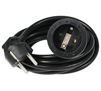 As-Schwabe 850512 Prolunga elettrica con terra in pvc 5 m 220 V 16 a Nero