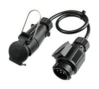 as - Schwabe Cavo adattatore - Cavo linea 7 poli accoppiamento a 13 poli per esterni e caravan - 0,6 m adattatore 12 V - accessori per caravan e camper - IP44 - Made in Germany - Nero I 60467