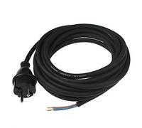 as - Schwabe Cavo di collegamento per trapani - 3 m in gomma H07RN-F 2 x 1,5 mm - Connettore per contorno con cavo - Cavo adattatore con terminali - cantieri e commerciali - IP44 - nero 70556