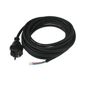 as - Schwabe Cavo di collegamento per trapani - 5 m in gomma H07RN-F 2 x 1,0 mm - Spina per contorno con filo - Cavo adattatore con terminali - cantieri e commerciali - IP44 - nero 70552