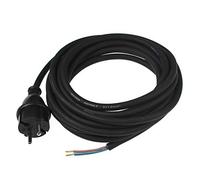 as - Schwabe Cavo di collegamento per trapani - 5 m in gomma H07RN-F 2 x 1,5 mm - Spina per contorno con cavo - Cavo adattatore con terminali - cantieri e commerciali - IP44 - nero 70558