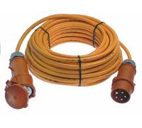 as - Schwabe Cavo di prolunga 10 m H07BQ-F 5G1,5 - Con spina per inversione di fase - 400V, 16A, 5-poli, 6h, 11kW - Prolunga Industriale - Prolunga CEE robusta per uso esterno - IP44, 60565