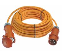 as - Schwabe Cavo di prolunga 50 m H07BQ-F 5G4-400V, 32A, 5-poli, 6h, 22kW - Prolunga Industriale - Per cantiere, giardino - Prolunga CEE robusta per uso esterno - IP44 - Made in Germany, 59628
