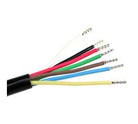 as - Schwabe Cavo per automobili 7x1 - 12 V connessione per esterni e caravan - Adapter cable 2m - Cavo elettrico per auto 7-pole - Accessori per caravan e camper - Made in Eu - Black I 71892