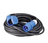 as - Schwabe Cavo prolunga caravan - 3-poli, 230 V /16 A - spina & attacco CEE - accessorio per camper IP44 - 10 m - Nero I 60477